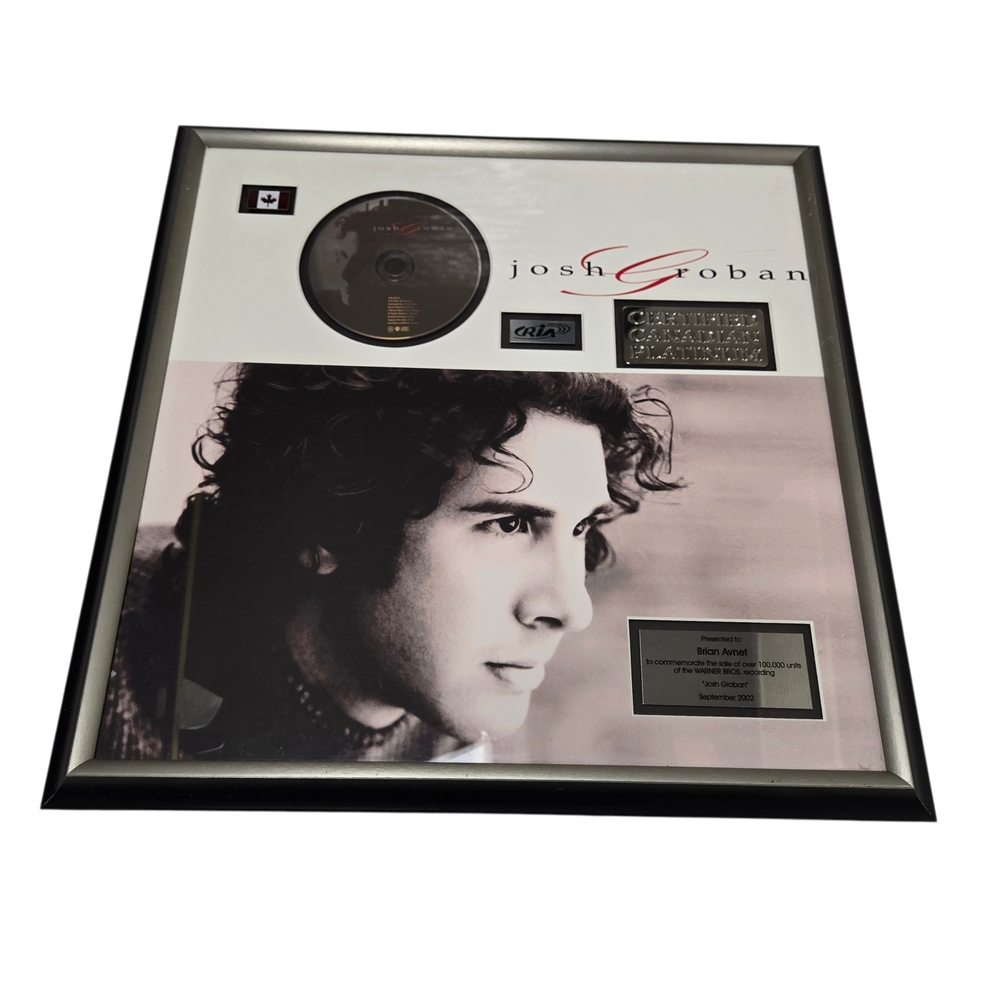 Framed Josh Groban Art Photography in Black and White
